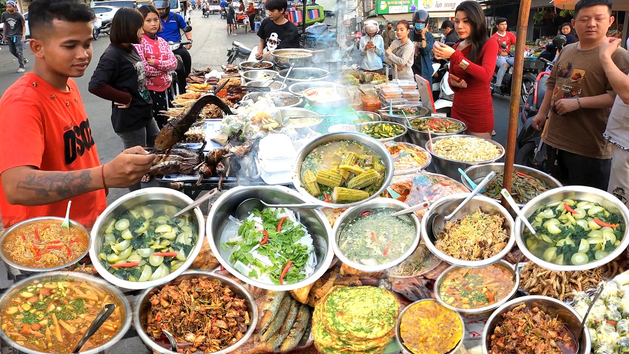 Best CAMBODIAN Street Food Vlog - Compilation Olympic, Toul Tumpong Market & Riverside Food Tour