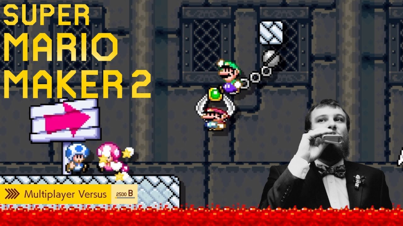 Using a Toxic Player to Cheese the Level! SMM2 Multiplayer 4