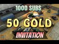 Tanki Online 1000 Subs Gold Party Invitation + Giweaway Winners