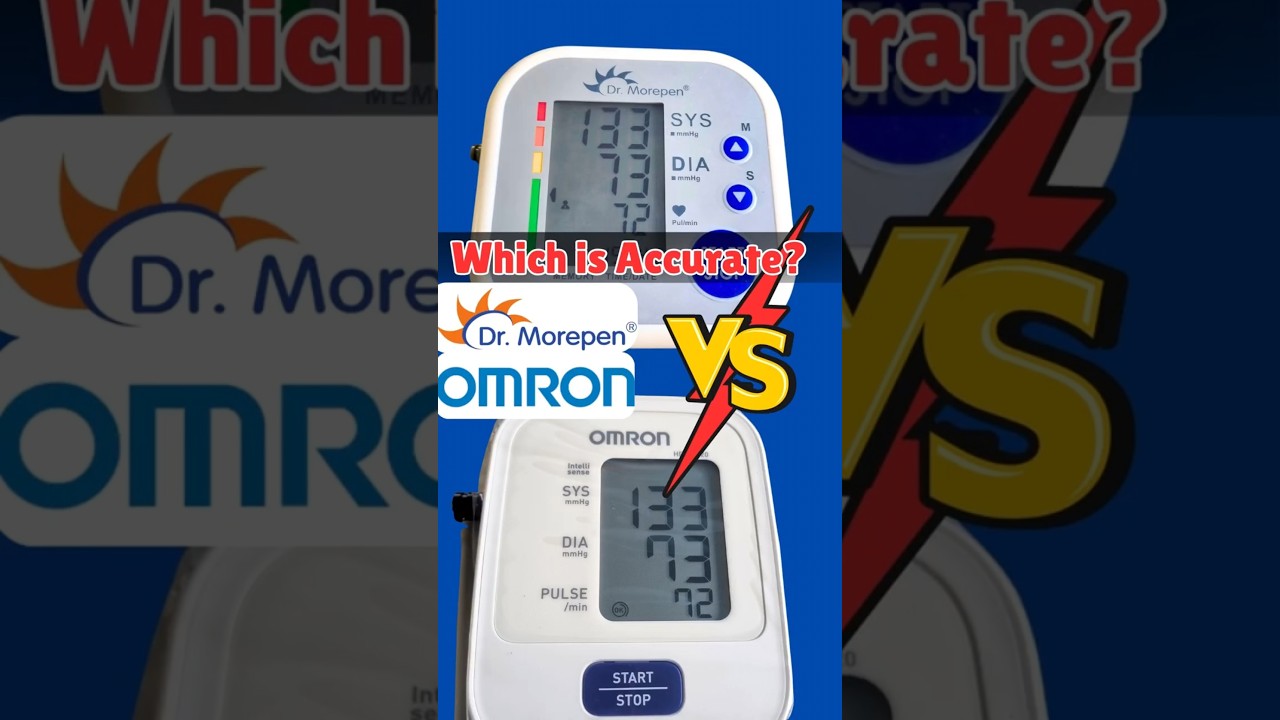 Real Accuracy Test! ⚡ Dr Morepen VS Omron BP Monitor 2025 | Best bp monitor for home use
