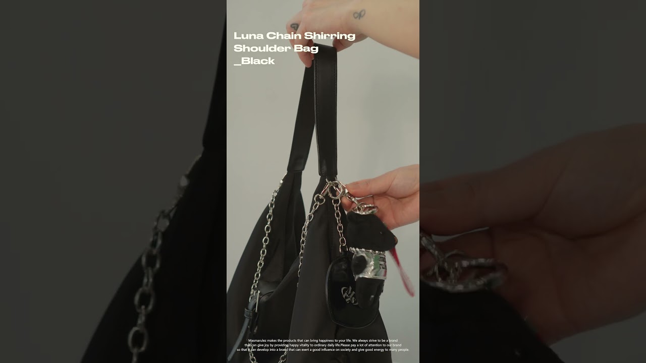 ★masmarulez★ Luna Chain Shirring Shoulder Bag_Ivory MUSINSA | MASMARULEZ [INT] Luna Chain Shirring Shoulder Bag