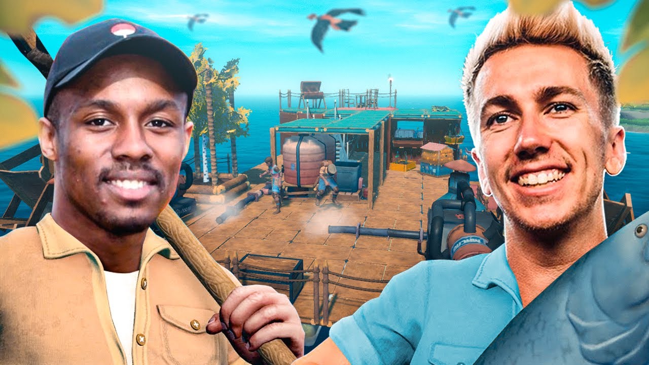 EXPANDING OUR RAFT! Miniminter x Astrojordz Part 4 (Raft) - YouTube