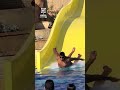 The most graceful water slide pool entry you will ever see!! 😲😂             🎥: TikTok / joe.ashraf59