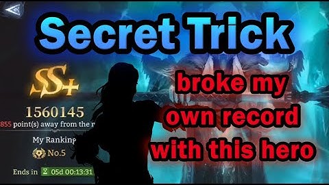 Secret Trick SS+ score WITHOUT a lord | Arbiter of Frost | Watcher of Realms