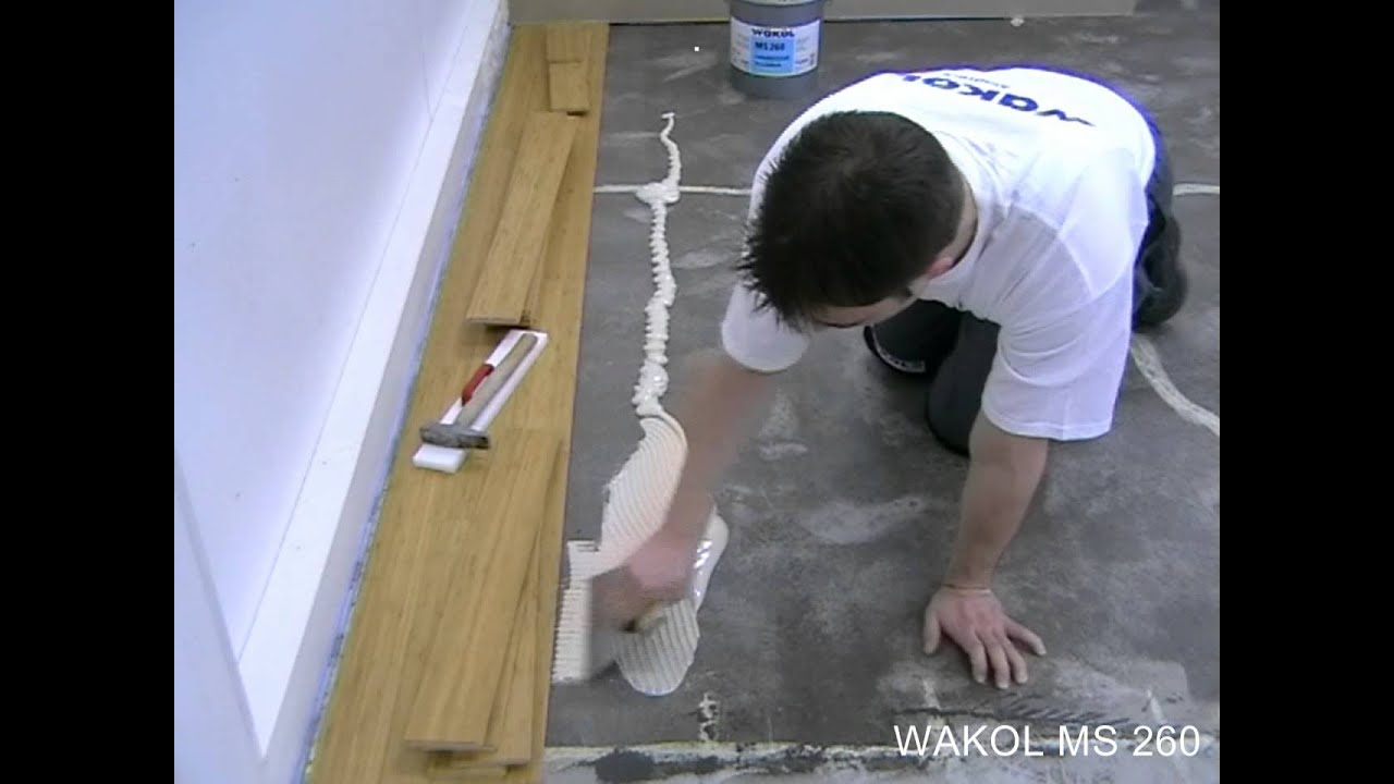 Zasady stosowania WAKOL MS 260 Klej do parkietu, twardo-elastyczny
