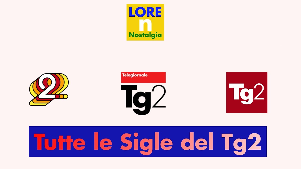 TUTTE LE SIGLE DEL TG2 | LORE NOSTALGIA