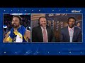 Klay Thompson talks after Golden State Warriors beat Houston Rockets 116-111