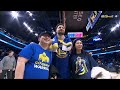 Klay Thompson talks after Golden State Warriors beat Houston Rockets 116-111