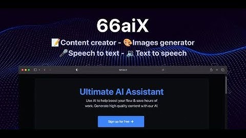 Get Creative With 66Aix - Step By Step Installation For AI Content, Chat Bots, Speech Conversion