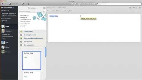 Evernote 03: Creating your first Notebook and notes