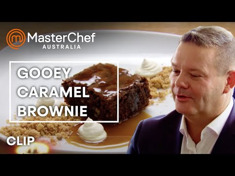 Amazing Chocolate Brownies With Caramel Sauce - MC Australia - MasterChef World
