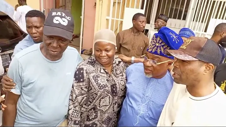 Groups storms MC OLUOMO residence to celebrate him on his 47th birthday