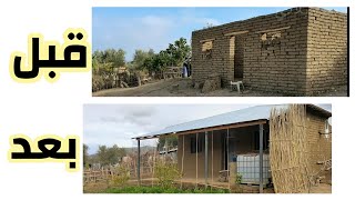 طريقة #بناء منزل من #الطين حتى الأخر  🏘️  Amazing process of building a mud house