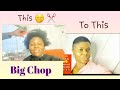 Big chop on natural hair  starting all over