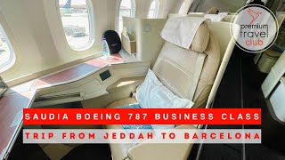Saudia Boeing 787 Business Class: Jeddah to Barcelona
