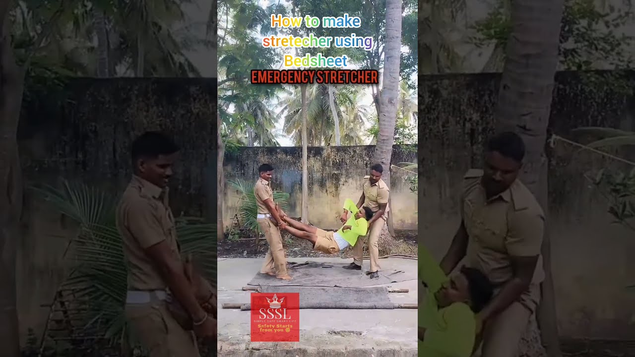 How To Make A Stretcher With Bedsheets Easy Emergency Hack 