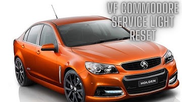 How to reset a service light on a Holden VF commodore with push button start