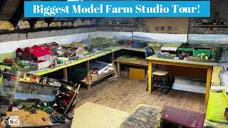 Massive 1/32 Model Farm Studio Tour - A Must Watch! Workshop + More! (Modelfarmer6710 Studio)