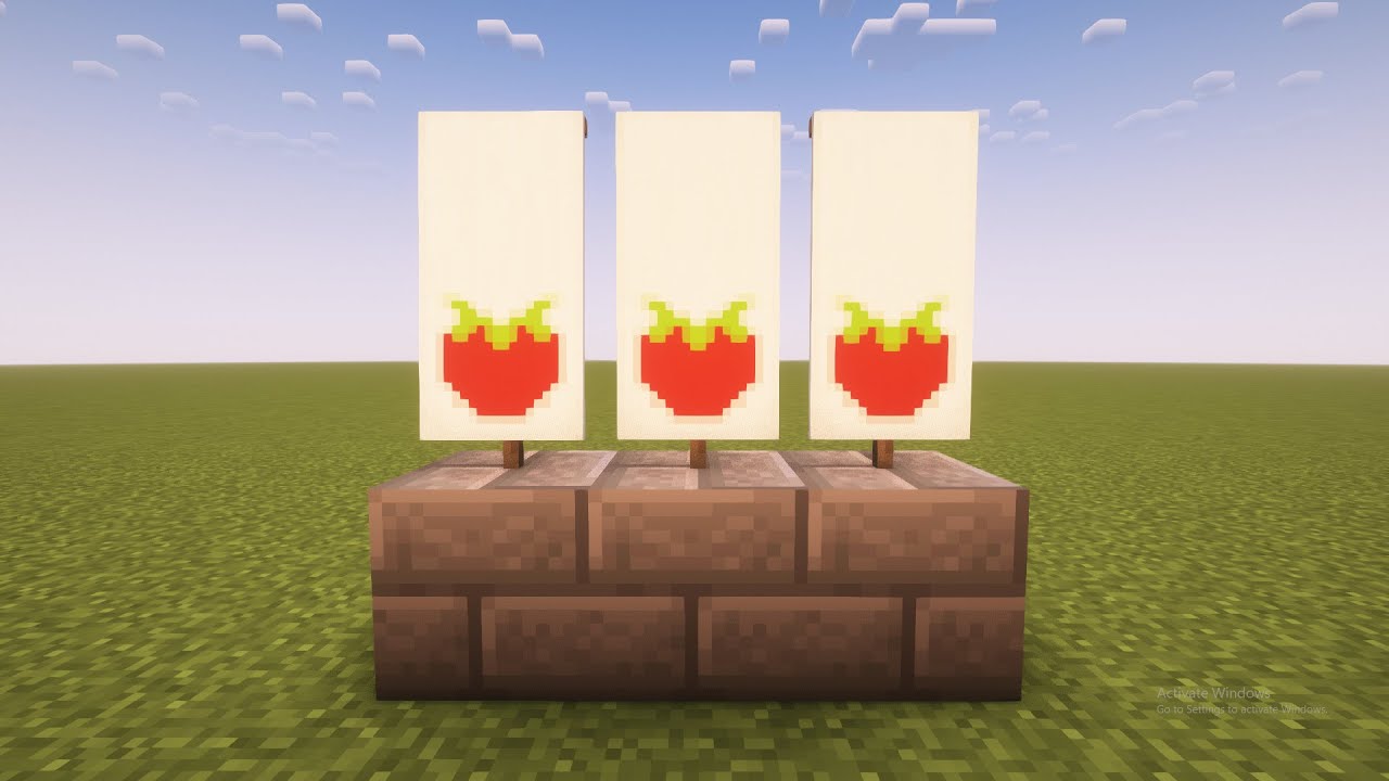Tomato Minecraft Design How To Make A Tomato Banner In Minecraft - YouTube