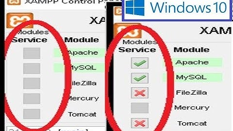 Como instalar o serviço do MySQL e Apache no Windows 10 através do Xampp