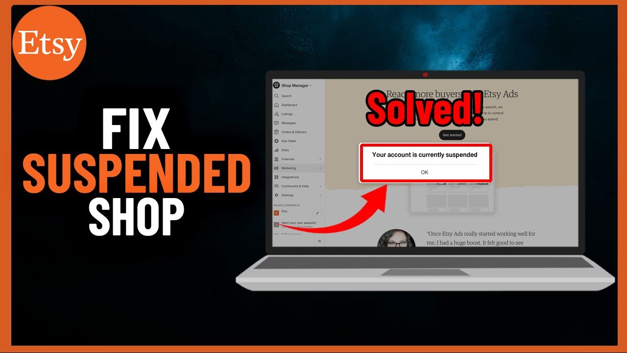 How to Fix Suspended Shop on Etsy | Full guide (2024)