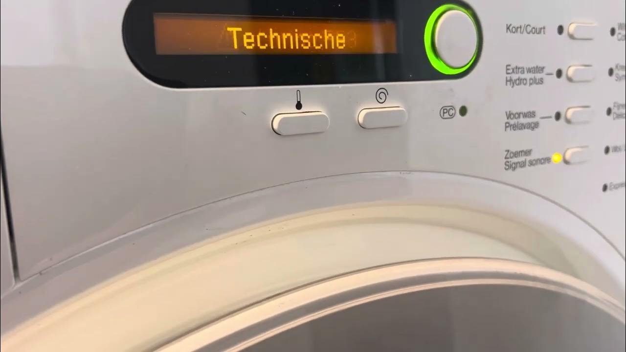 Storings melding wasmachine miele F53 YouTube