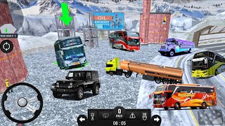 🚛🚌 Extreme Snow Mountain Bus & Truck Driving | Oil Tanker💥 Tourist Bus💥Offroad Jeep😨😁@DriveHub-1  screenshot 5