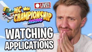 REACTING TO YOUR MCC RISING APPLICATIONS!!