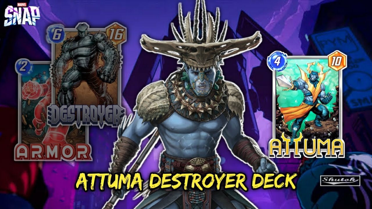 Attuma Gameplay with Destroyer Deck - Marvel SNAP