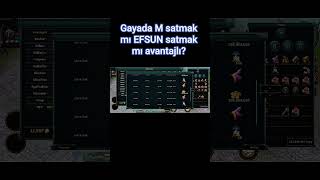 gayada M satmak mı EFSUN satmak mı avantajlı?? #mobile2 #metin2