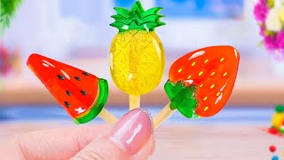 Rainbow Fruit Jelly 🌈 Making Tasty Miniature Jelly Fruit Recipe Decorating For Summer 🍉By Tiny Foods