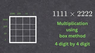 Full Multiplication Using the Box Method 4 X 4  Primary School Math  Maths with Heraa Guide