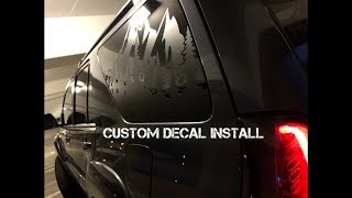 Installing window decals on my 4Runner!