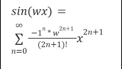 sin(wx) Taylor Maclaurin SERIESSUM LINEST POLYNOMIAL REGRESSION FACTORIAL Google Sheets or Excel