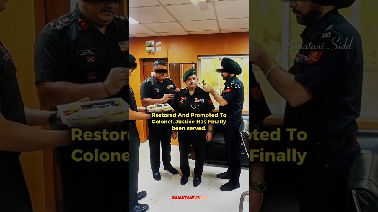 Lt Col Purohit has finally been promoted to the rank of full Colonel. Congratulations 🔥🇮🇳 