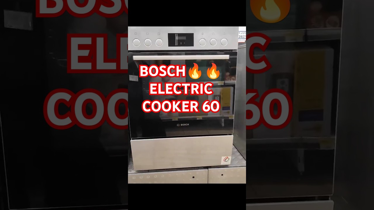 BOSCH SERIES 4 FREE STAND CERAMIC ELECTRIC COOKER 60/60 || 
