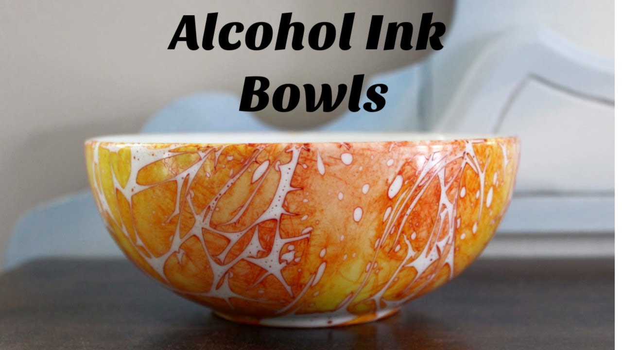 Alcohol Ink bowls. You really must see these amazingly beautiful