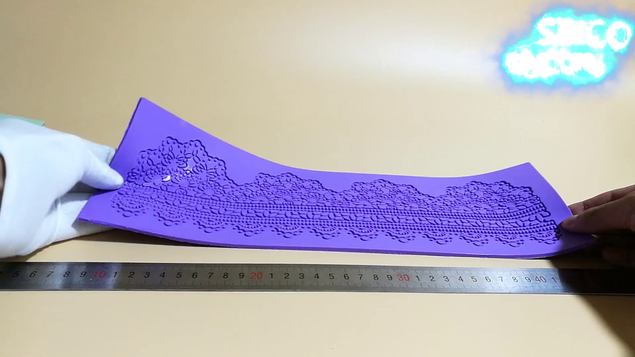 silicone lace molds cake decorating / silicone lace mat mold factory