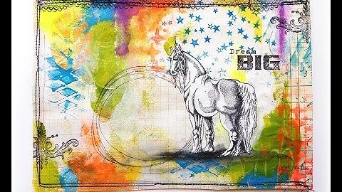 Mixed Media Mail Art Envelope