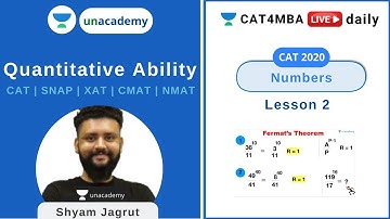 L2 | Numbers II | Number System | Unacademy CAT4MBA | Shyam Jagrut
