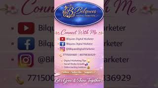 subscribe #Bilquees Digital marketer