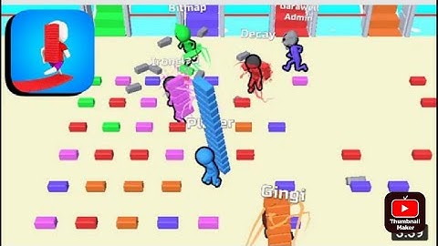 bridge race -all levels gameplay android, iOS (levels 3-5
