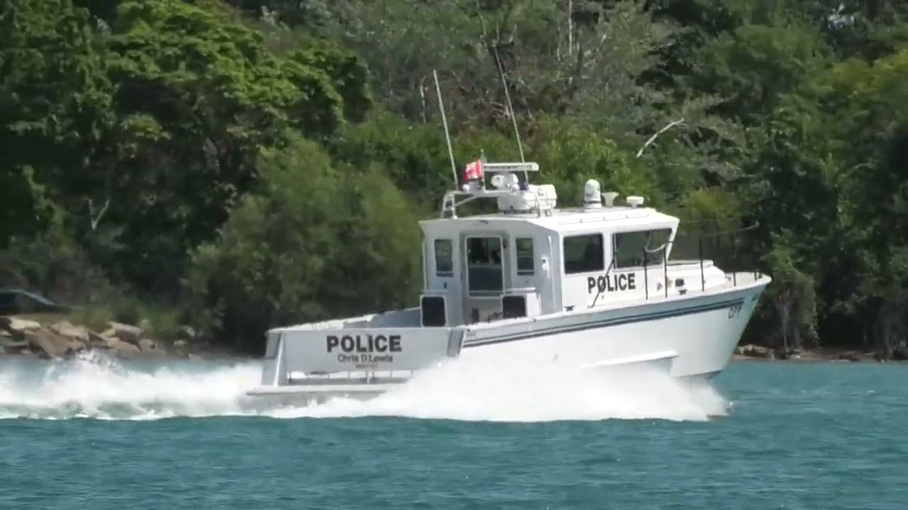 Ontario Provincial Police (O.P.P)-Marine Unit Patrolling The Detroit River.
