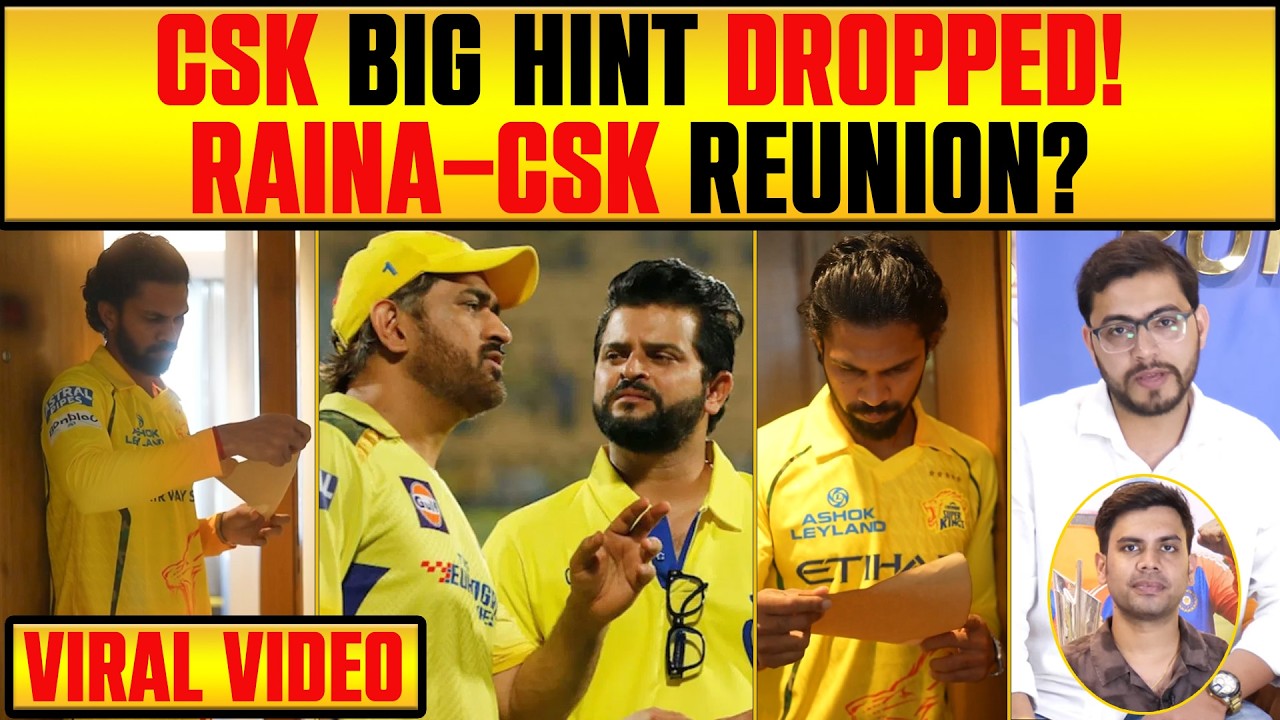 CSK BIG HINT DROPPED! RAINA CSK REUNION? VIRAL VIDEO #ipl2026 #ipl #sureshraina #msdhoni #csk