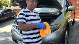 Replacing the spark plug and cylinder coil of Nissan Murano 2009