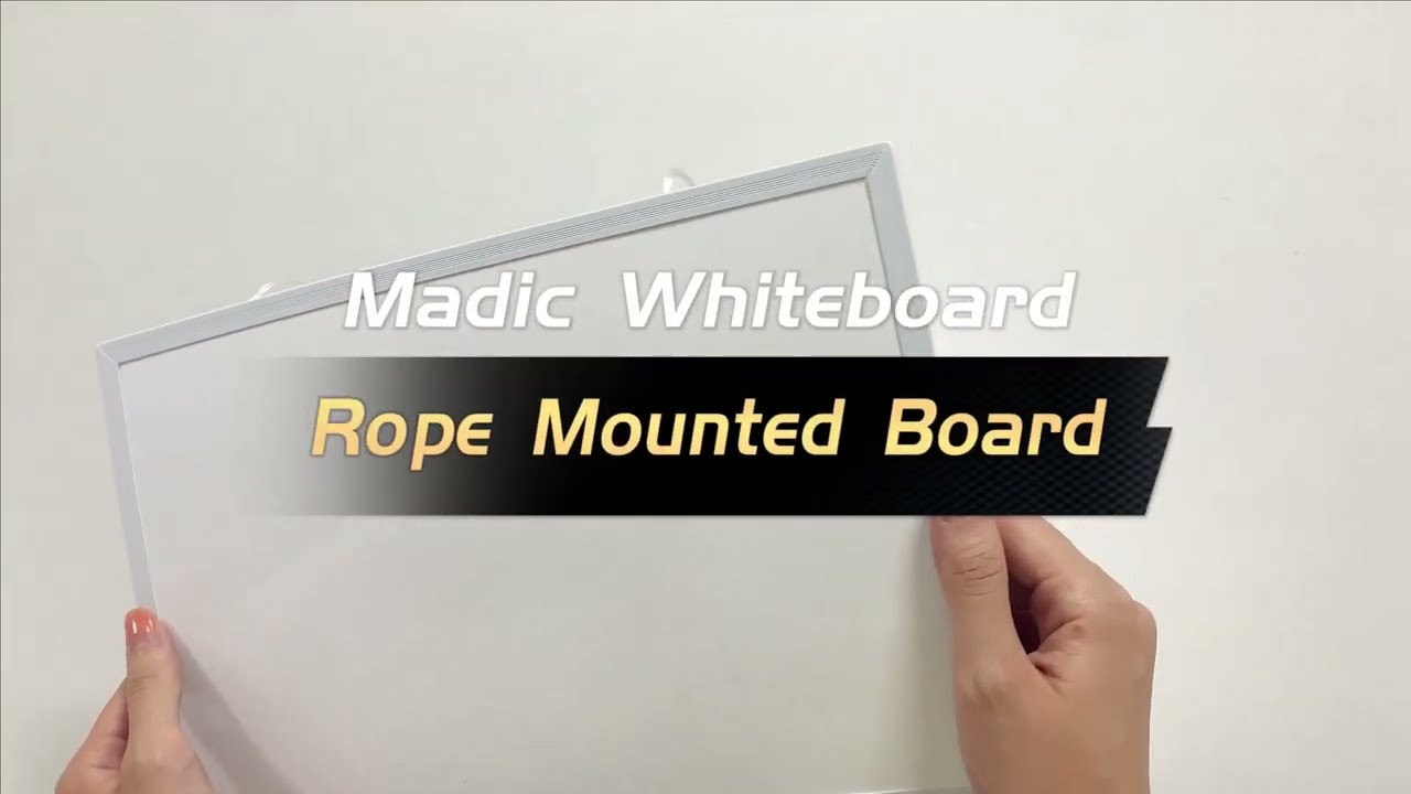 Rope-mounted magnetic small whiteboard, door hanging dry erase bulletin board