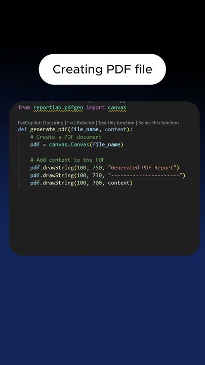 Create PDF Files with Python | Simple PDF Generation Guide # ...