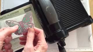 Using a Dryer Sheet with Stampin' Up! Framelits and the Big Shot
