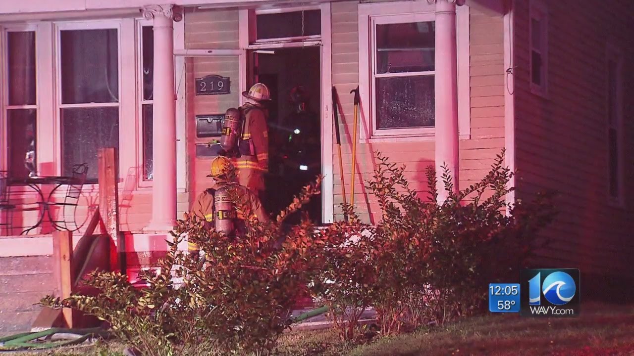 One person displaced by house fire on Clay Street in Suffolk - YouTube