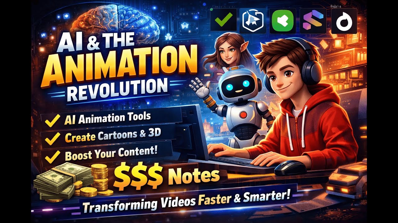 AI & The Animation Revolution 🤖🎬 | AI Animation Tools, Techniques & Future Explained